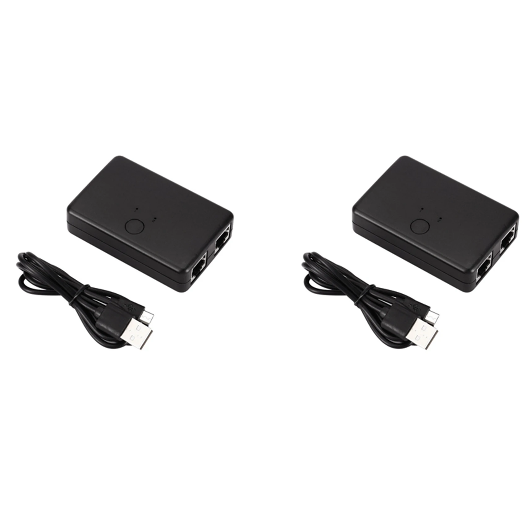 Exquisite-2X 미니 2 포트 Rj45 Lan 허브 네트워크 스위치 박스 컴퓨터 이더넷 인터넷 어댑터 Rj45 분배기 스위치
