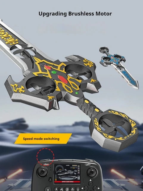 New RC Airplane Brushless motor 4-axis RGB Remote Control Flying Sword Royal Sword Flying Drone Popular Mechanical Toy 3