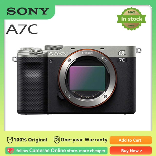 Cámara Digital sin espejo SONY Alpha 7C A7C, marco completo, con lente de  28-60mm, cámara