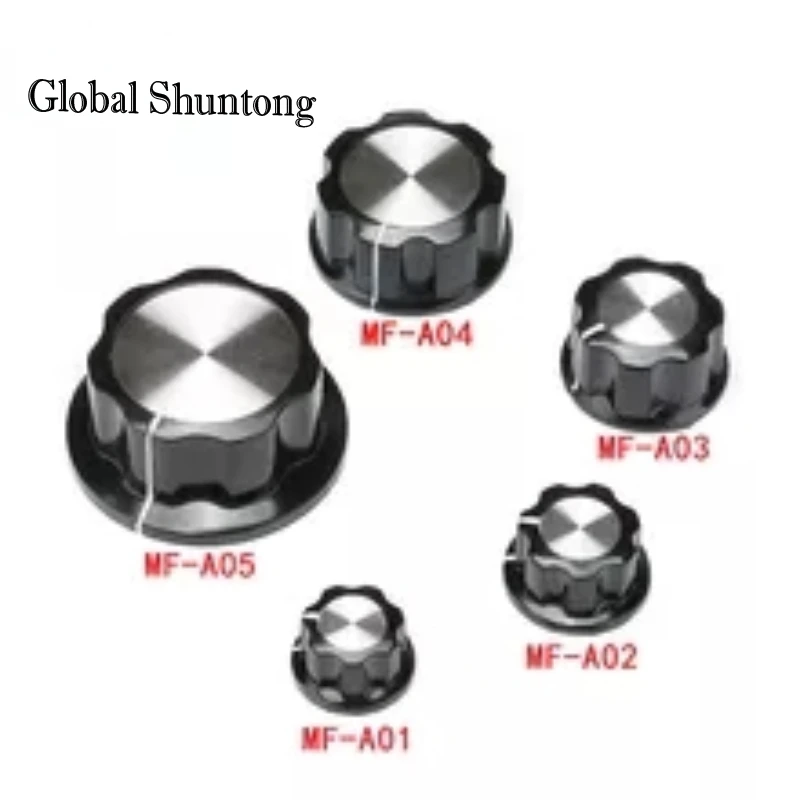 

10Pcs Potentiometer Knob Kit for Hole 6mm Dia MF-A01 MF-A02 MF-A03 MF-A04 MF-A05 Rotary Switch Knobs Caps