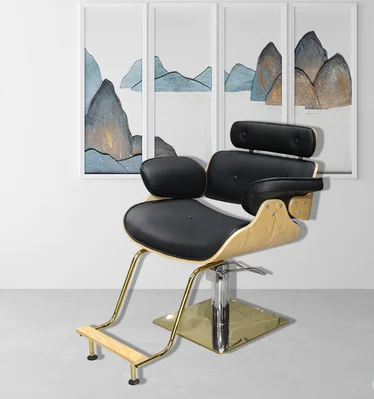 High-end barber shop hair salon special can be lifted can be put down hair salon chair perming cutting stool