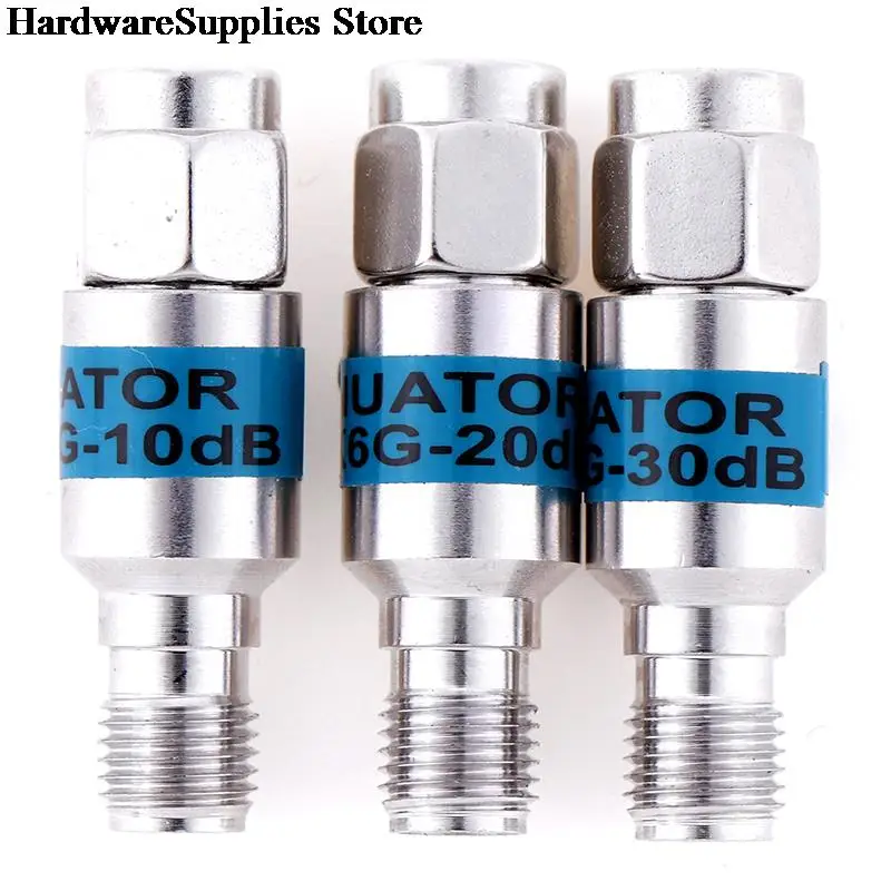 1Pcs 2W SMA DC-6GHz Coaxial Fixed Attenuators Frequency 6GHz Connectors | Инструменты