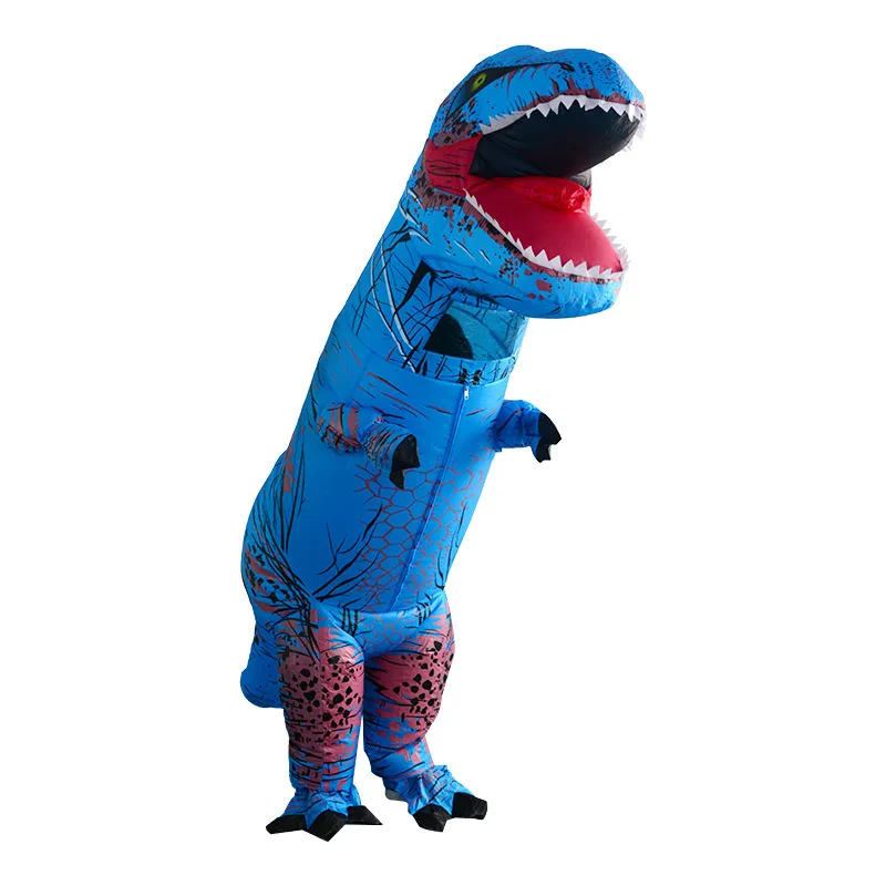 T-rex Inflatable Costume Tyrannosaurus Dinosaur Child Kids Adult Role-playing Halloween Mascot Party Apparel