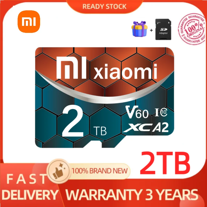 Xiaomi 2Tb Memory Sd Card 128Gb 256Gb 512Gb High Speed Class10 Sd/Tf Flash Card Per Smartphone Table Pc Camera Micro Tf Sd Card