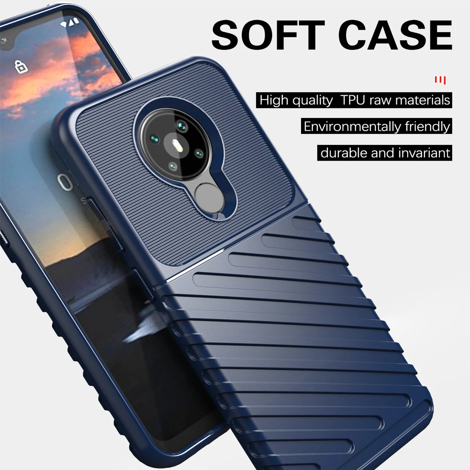 Luxury Thunder Shockproof Silicone Back Cover - Fashion Mobile Shell Coque s