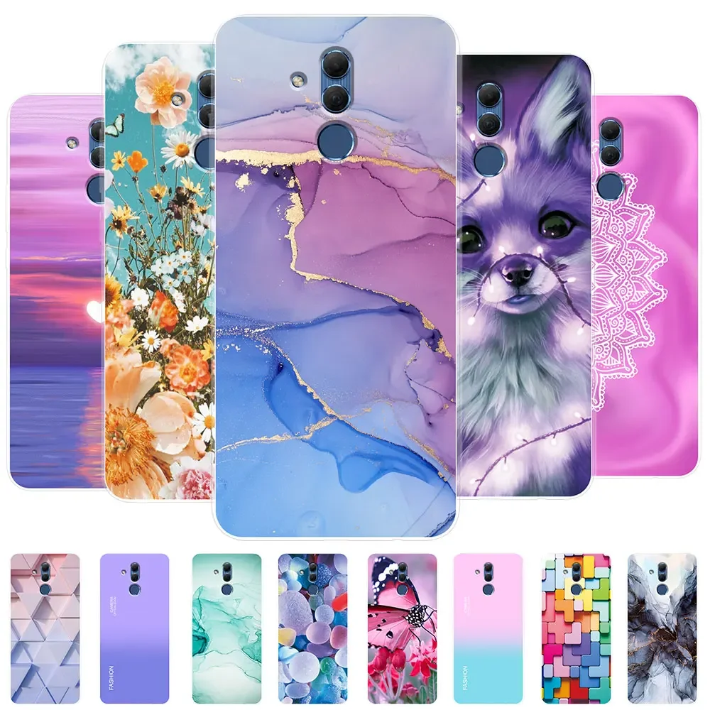 Elegant Marble Chic Girl Silicone Clear Phone Case - Protective Bumper Cover