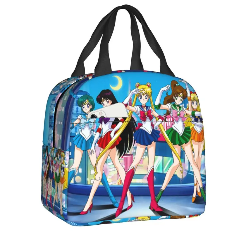 Sailor Moon Backpack with Lunch Box Cute Heat Insulated Lunchbox