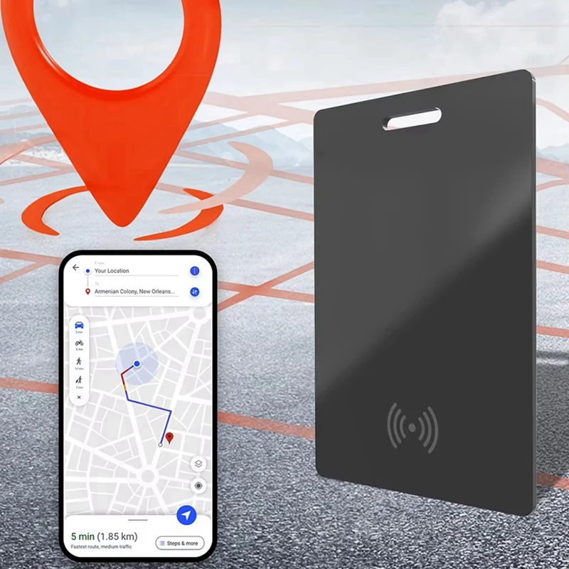 Smart Wallet Track Card Location Tracking Device Wireless Charging Wallet Phone Finder for Find My Tracker Tag B