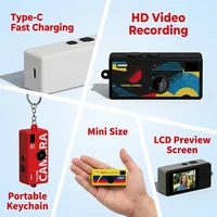 G6 Thumb Keychain Camera 0.96 Inch Retro Mini Action Cameras 1080P Very Small Camcorder Audio Video Recorder Support Memory Card 6