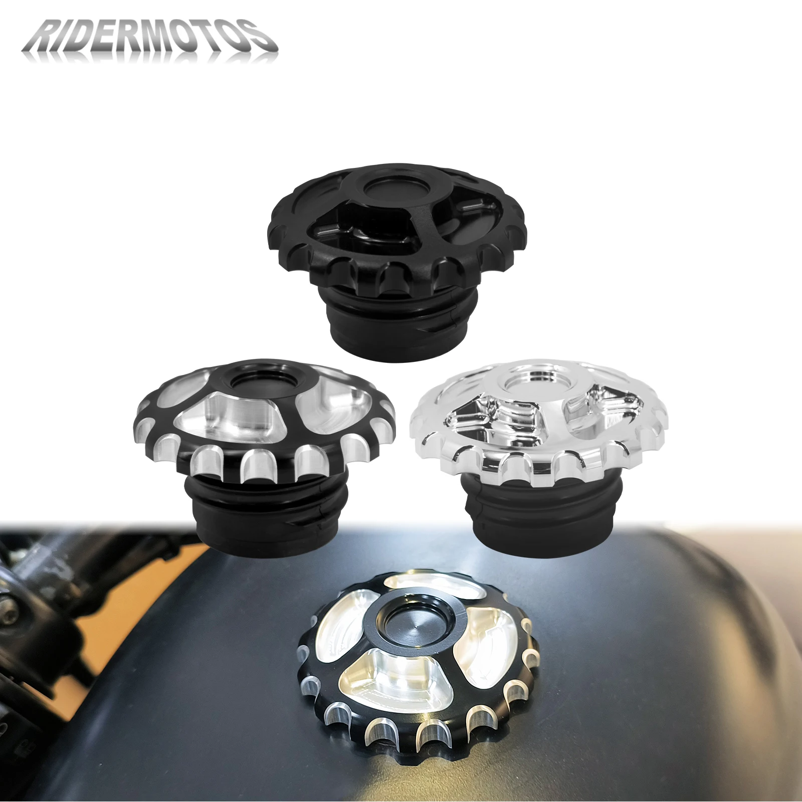 

Fuel Gas Oil Tank Cover Motorcycle Decorative Tank Cap Cover For Harley Softail FLS Touring Road king FLHR Sportster XL1200 Dyna