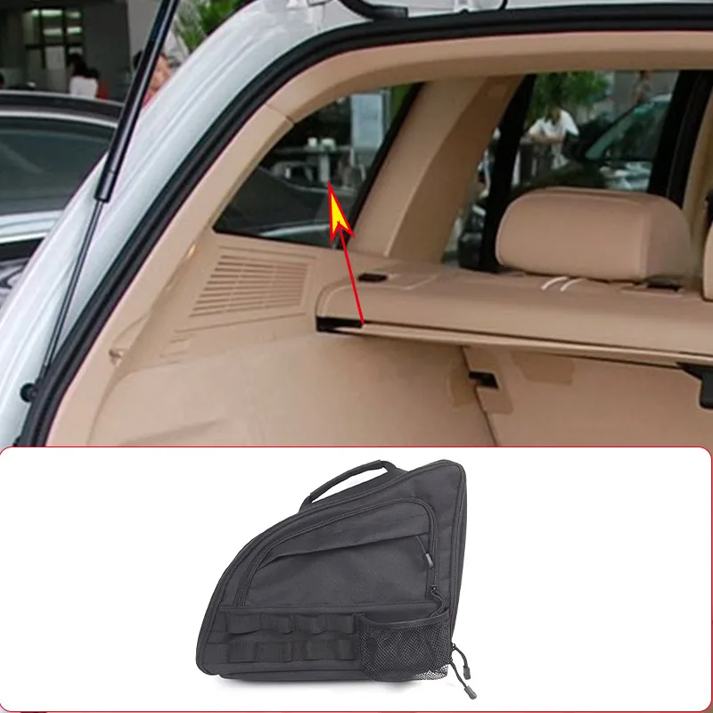 

Для BMW X3 E83 2006 2007 2008 2009 2010 Черный Автомобильный багажник левая сторона сумка для хранения автомобильные аксессуары для интерьера