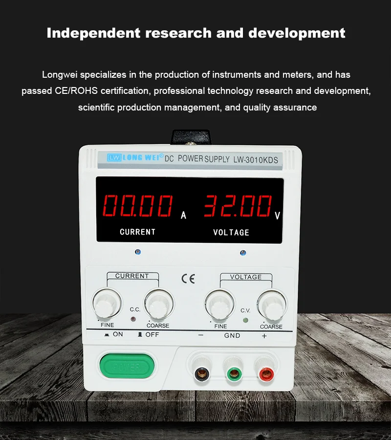 LW-303KDS Longwei 30V 3A Adjustable 90W DC Power Supply LED Display Laboratory P