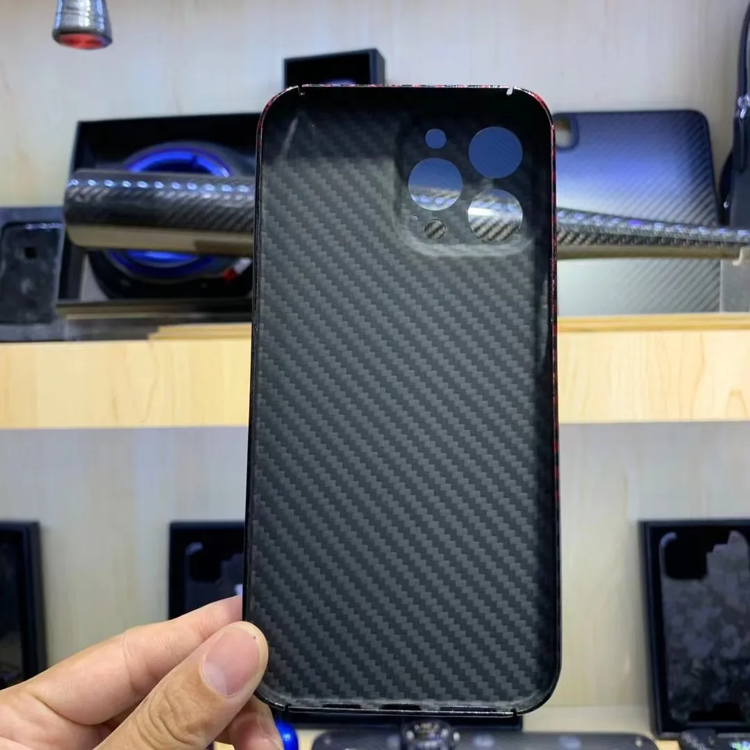 Ytf-本物のカーボンファイバー製ケース,iphone 12 pro max