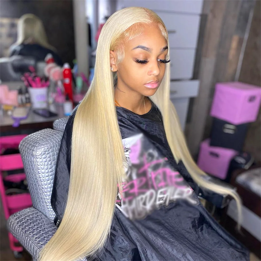 

613 hd Lace Frontal Wig Transparent 13x6 Blonde Straight Lace Front Human Hair Wigs Color 13x4 Honey Blonde Lace Frontal Wigs