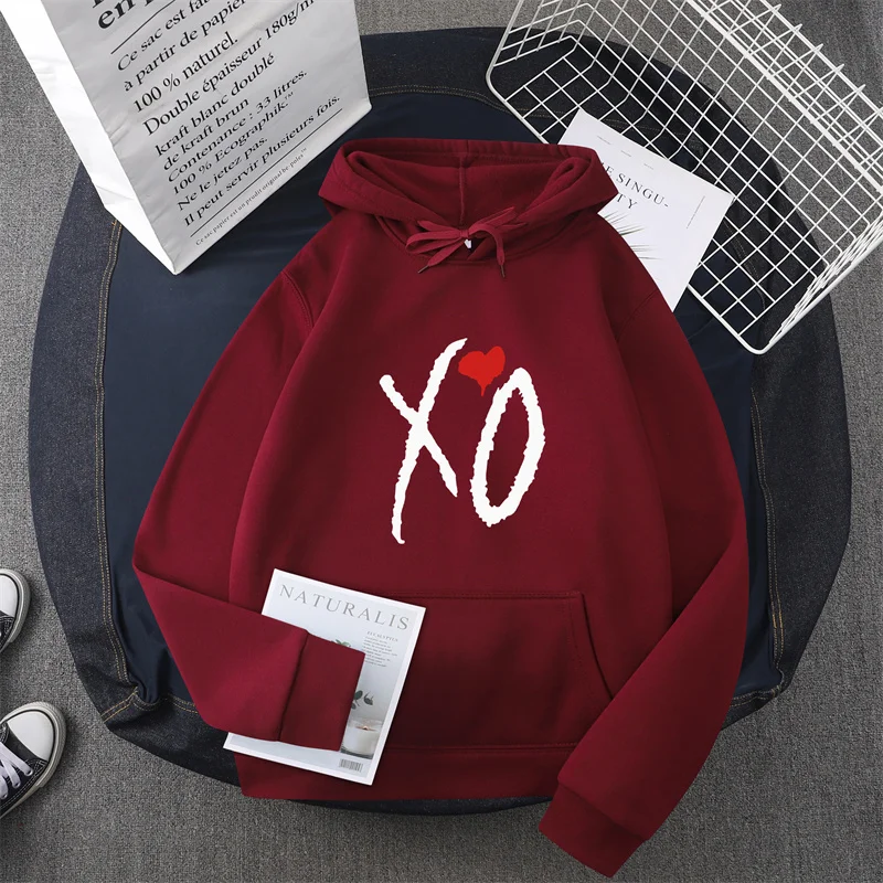 The Weeknd Xo Rapper Funny Womens Hoodie Pullover Streetwear Harajuku Hoodies Women Hip Hop Fleece Sweatshirt Unisex Clothes
