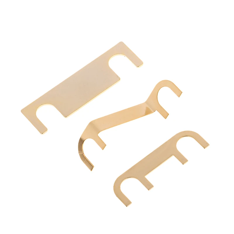 Speaker Pure Copper Connection Piece Four Column Double Line Sound 1Pair DIY Audio Junction Box Straight Piece Thick Copper