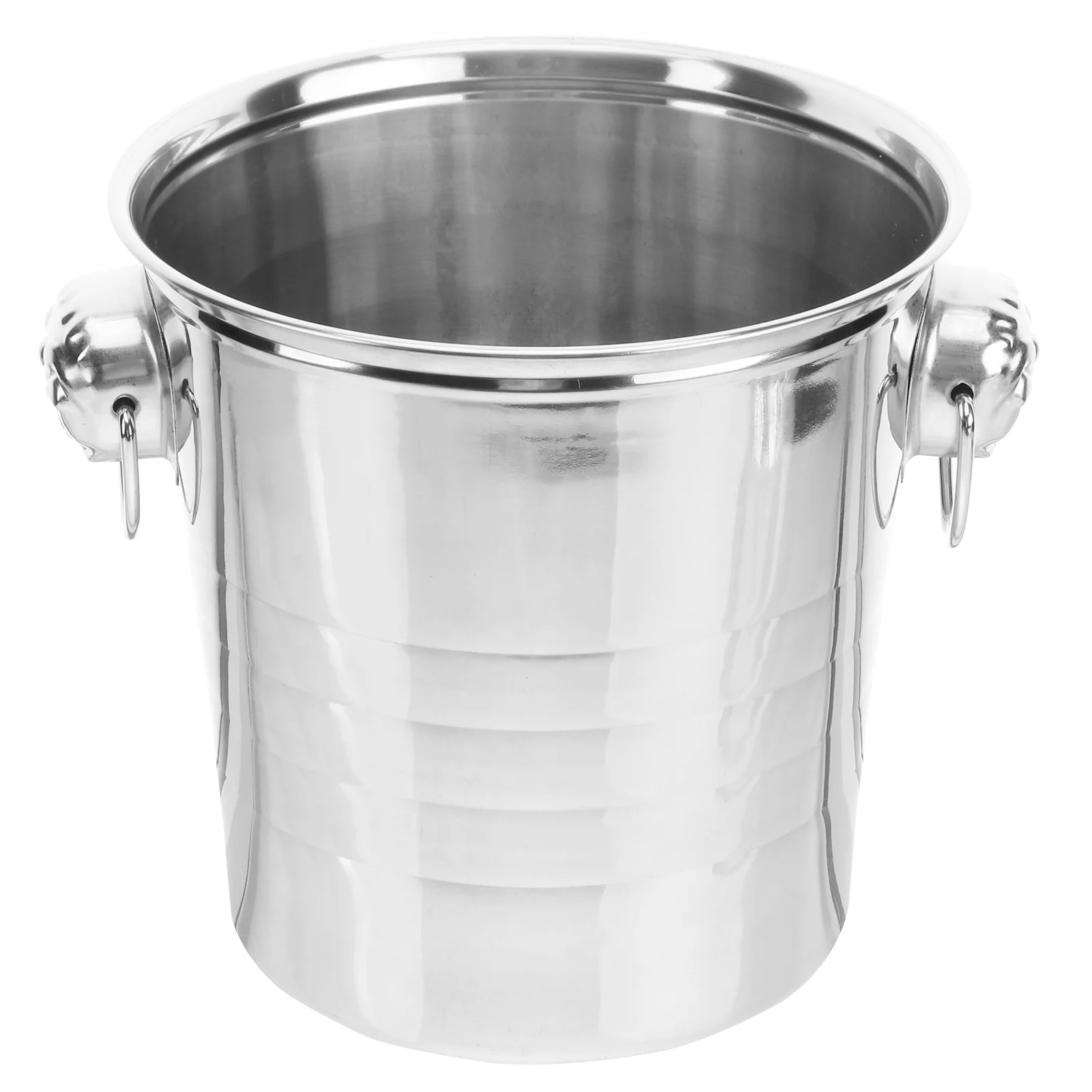 Portable Stainless Steel Holder Ice Bucket Ice Storage Bucket 3L