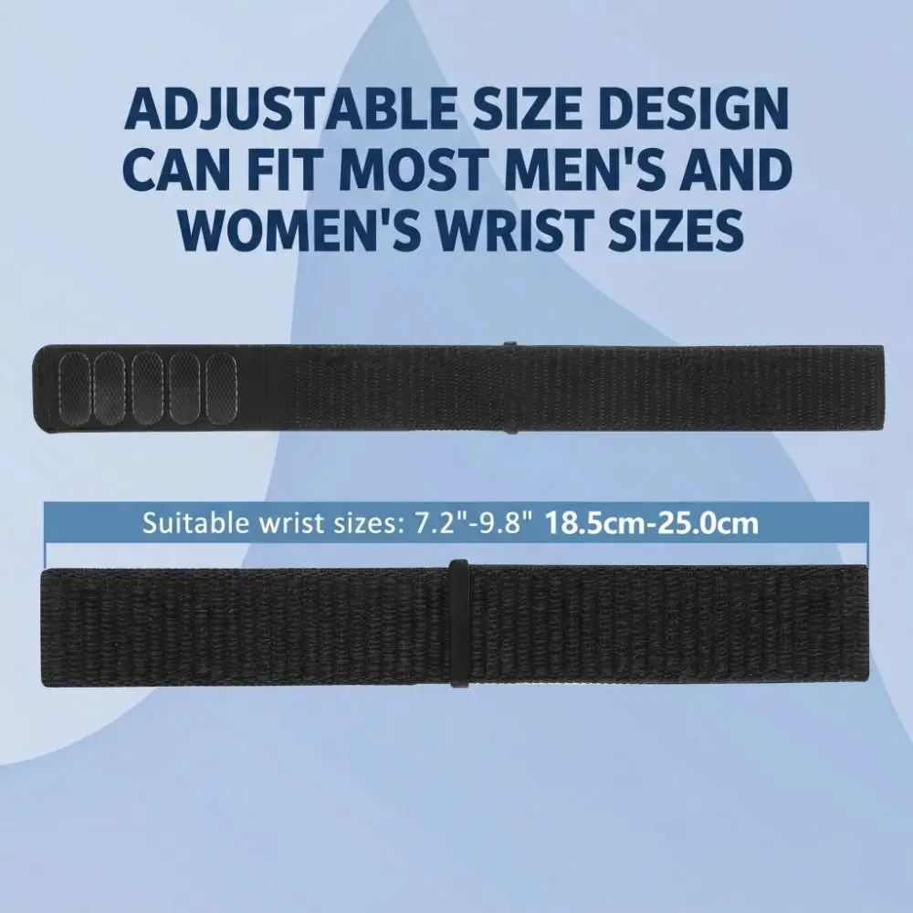 QuickFit Adjustable Woven Nylon Sport Watch Band - Comfortable, Sweat-Resistant, and Breathable