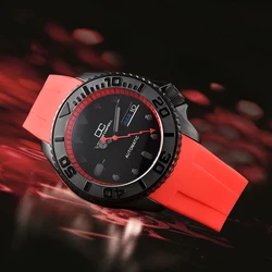 42mm Dual Calendar SKX007 Sapphire Case Mechanical Can Custom logo Red Automatic Men's luxury watches NH36 Movement Waterproof