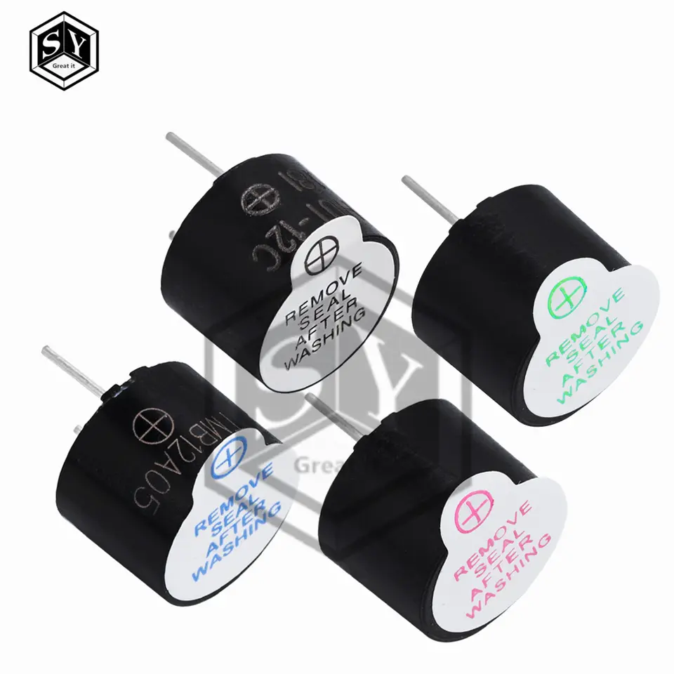 3/5/12/24V Active Buzzer Magnetic Long Continous Beep Tone Alarm Ringer 12mm MINI Active Piezo Buzzers Fit For Arduino Diy Kit image 1