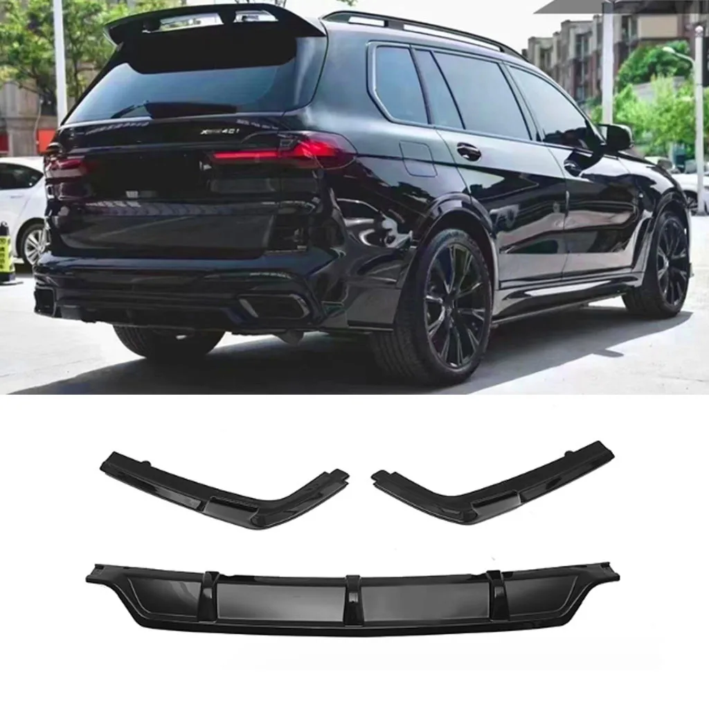 

Rear Bumper Diffuser Lip Rear Side Splitters Spoiler Lip For BMW G07 X7 M Sport 2019-2023 Rear Bumper Protector Car Accessories