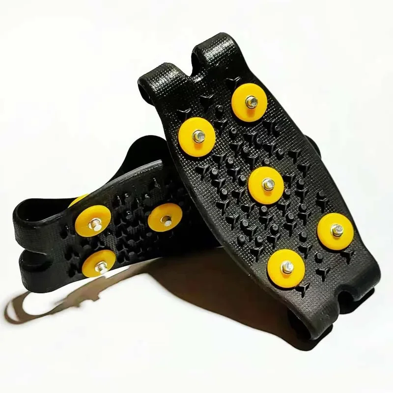Snow Ice Claw Climbing Anti Slip Spikes Grips Crampon Cleats 2pcs Sport Shoes Cover For Women Men Boots Size 35-46