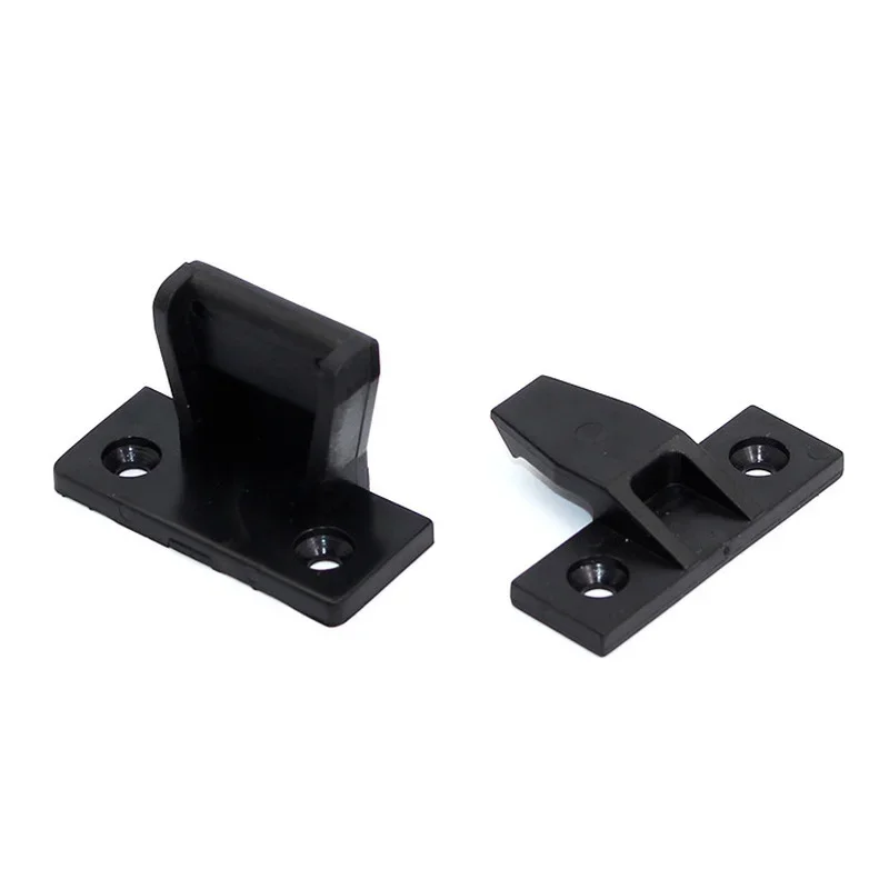 Plastic Corner Brace Furniture Hasp Latches Connector Hinge Locks Buckle Fastener Connection Wardrobe Snap Support Fitting 4pcs
