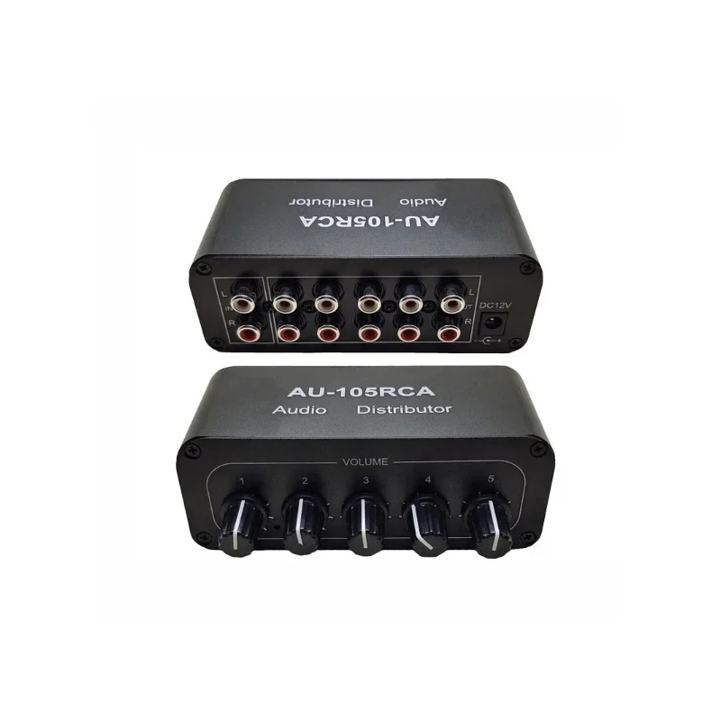 RCA 오디오 디스트리뷰터 스테레오 오디오 믹서, RCA 스플리터, 듀얼 채널, NJM4580 OpAmp, 파워 앰프용 액티브 오디오, 1-5