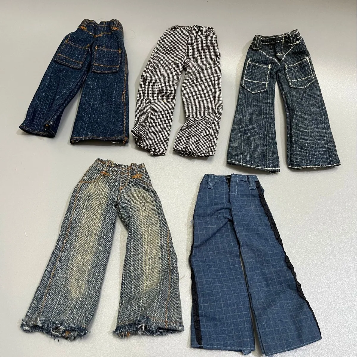3Pcs/lot Original Jeans Pants for 1/6 Scale Barbia Trousers Doll New Fashion [Doll&Shoes Not Included]boy Girl Toy Accessory 2