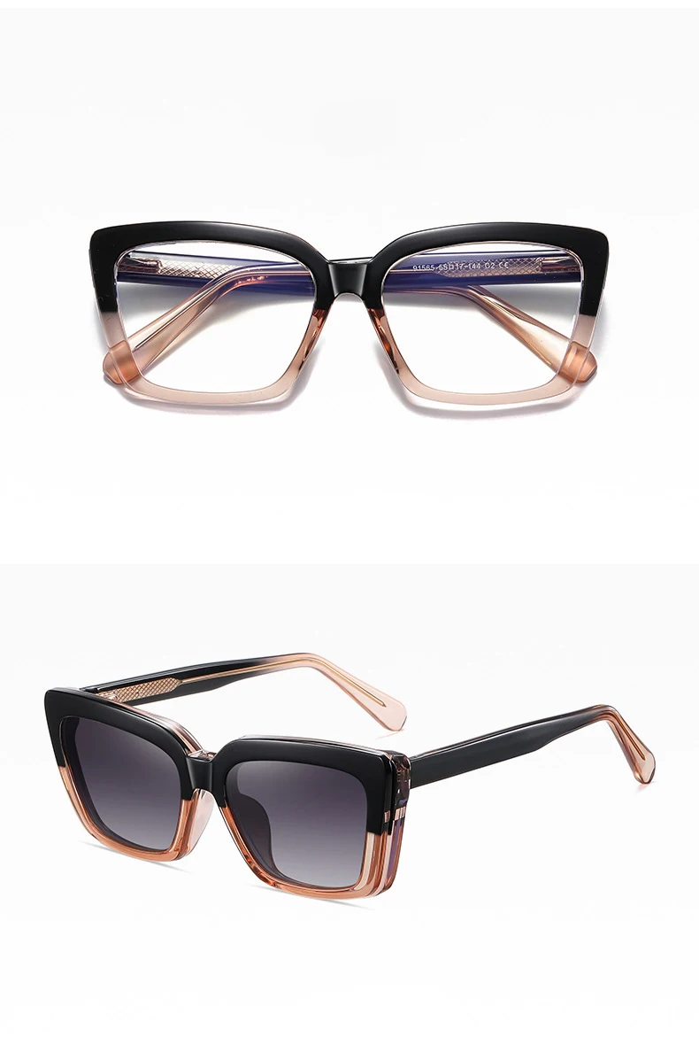 R57458 polarisierte Clip Lesebrille Feder scharnier lässig optische Presbyopie Brillen Dioptrien 50 150 200 250 300 350 – Detail 9