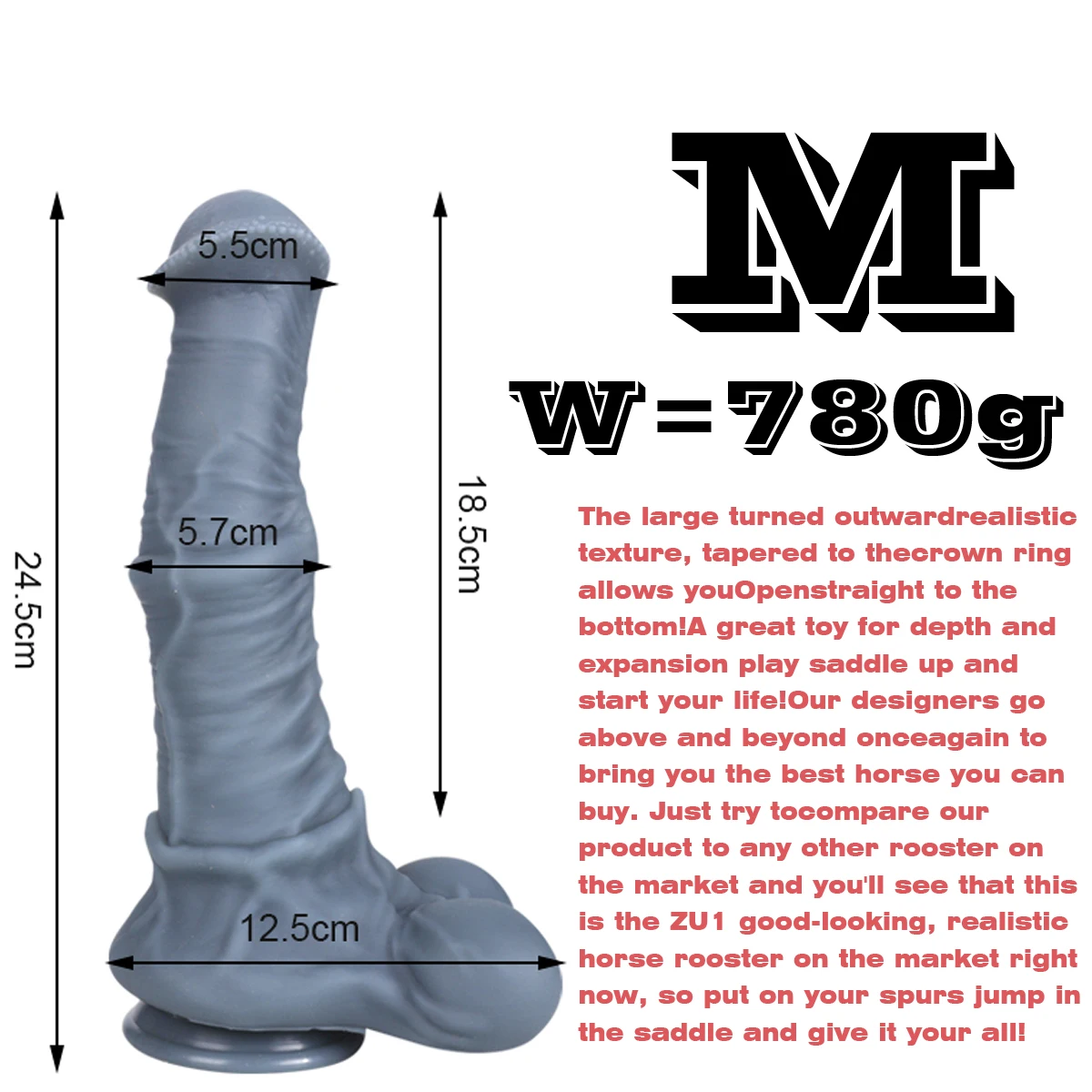 Consolo Realista Cavalo Dilatador Dildo Equino Horse Desire