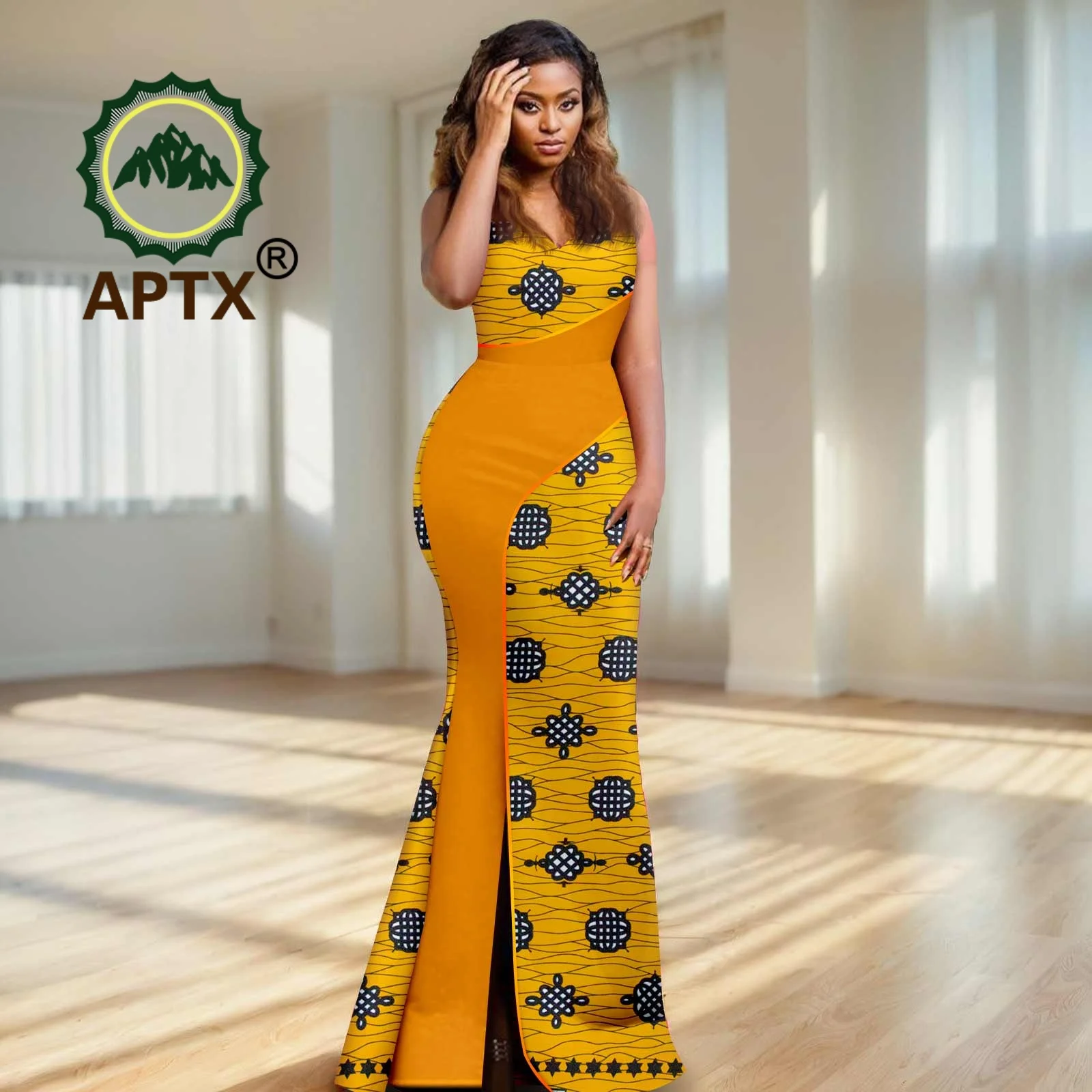 green emerald velvet dress African Dashiki Women's Maxi Dress  Long Dress w/Head Scarf  Flexi Africa