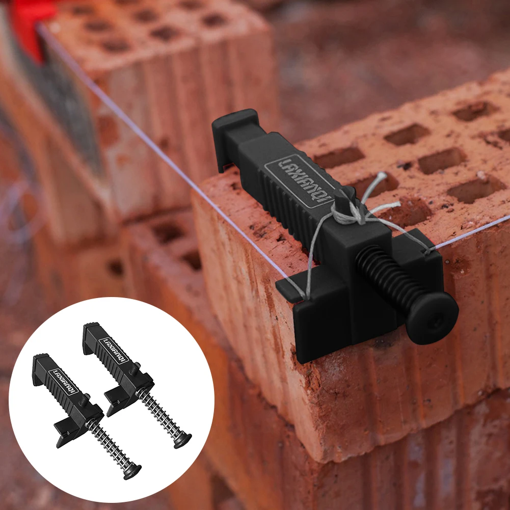 

Bricklaying Construction Tool Liner Wall Builder Building Wire Frame Brick Liner Runner Wire Drawer Fixer Fixture Building 2pcs