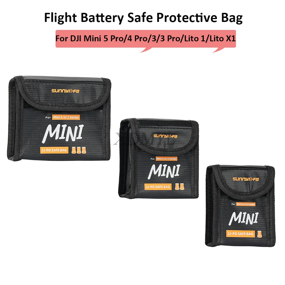 Sac de transport batterie DJI Mini 5 Pro/4 Pro/3/3 Pro/Lito 1/X1