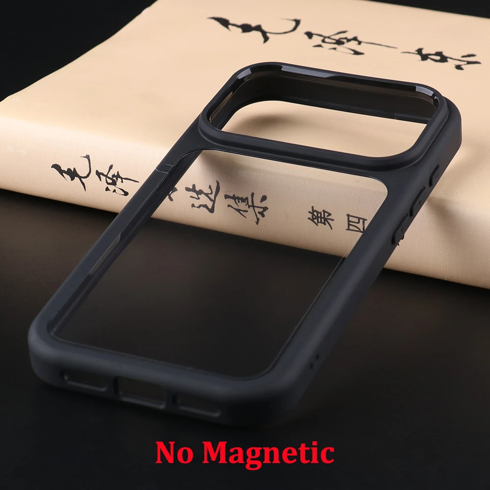 Transparent Shockproof Protective Phone Case - Ultra-Thin Clear Hard PC Back Cover