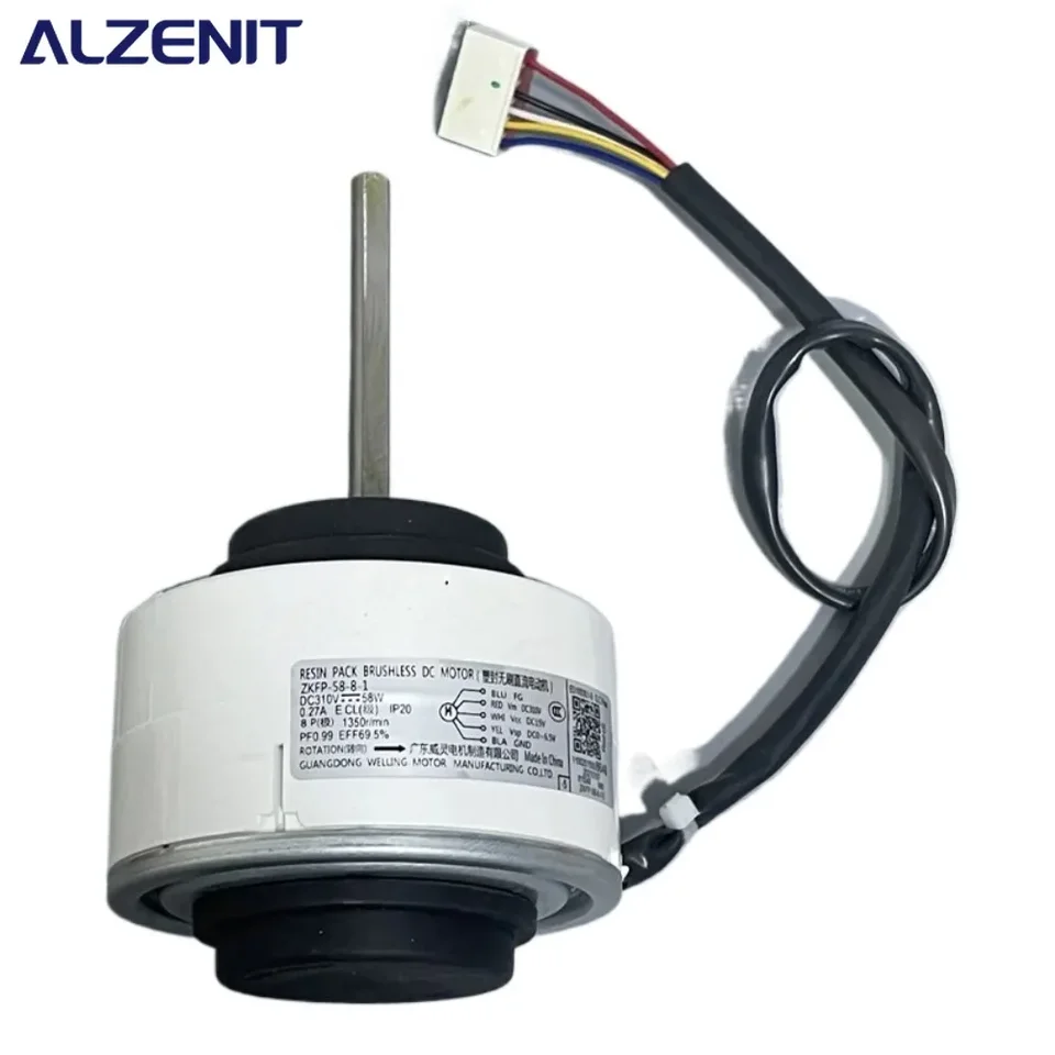 New Fan Motor ZKFP-58-8-1 For Midea Air Conditioner Indoor Unit