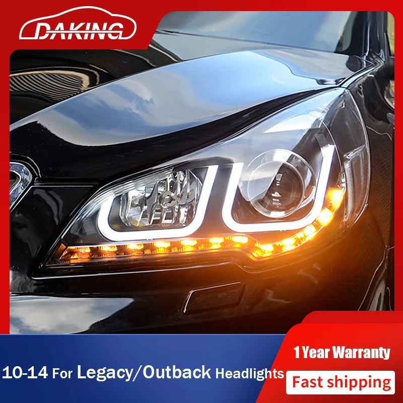 

Car Headlights for SUBARU Legacy Outback 2010-2014 LED DRL Dynamic Turn Signal Be-xenon Projector Lens Head Lamps Auto Assembly