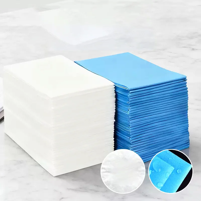 100*200mm 일회용 침대 시트 두꺼운 통기성 부직포 무타공 뷰티 살롱 마사지 스파 매트리스 커버