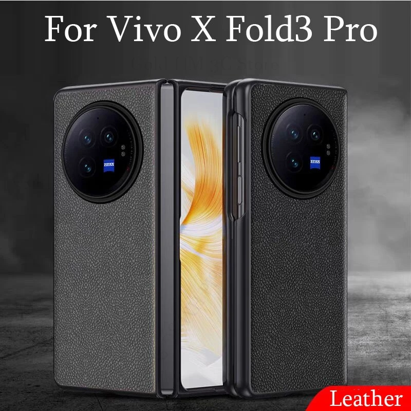 

For Vivo X Fold3 Pro 5G Leather Shockproof Phone Case For vivo X Fold 3 Pro Holster Protevtor Flip Cover For VIVO X Fold 3 Fold2