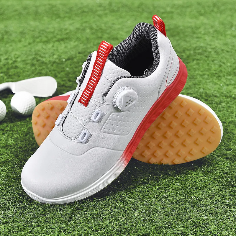 Men Women Golf Shoes Size 46 Anti-slip Breathable Leather