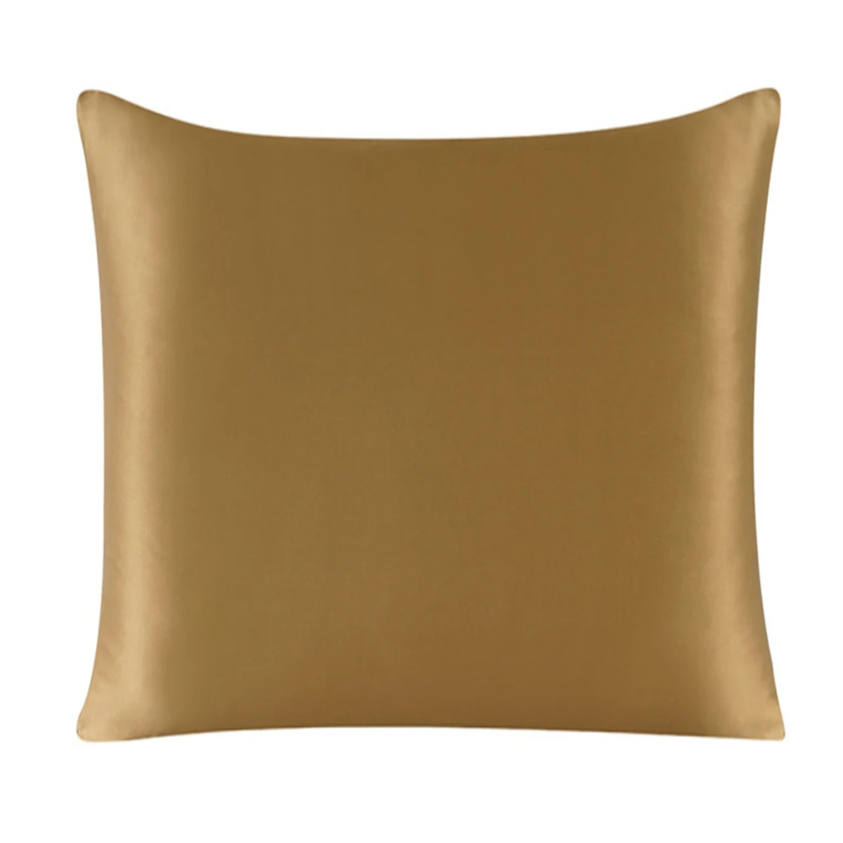 Luxurious Pure Silk Pillowcase with Zipper - Solid Multicolor, Various Sizes