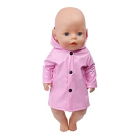 Imperméable bébé beurre Ocolar & Generation American pour enfants, manteau beurre pour fille, jouets pour enfants, accessoires vestisens, 43 cm, 18 po 2