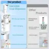400ml/380ml Automatic Soap Dispenser Touchless Foam Soap Dispenser USB/Battery Type 4 Speed Electric Sanitizer Dispenser Set 6