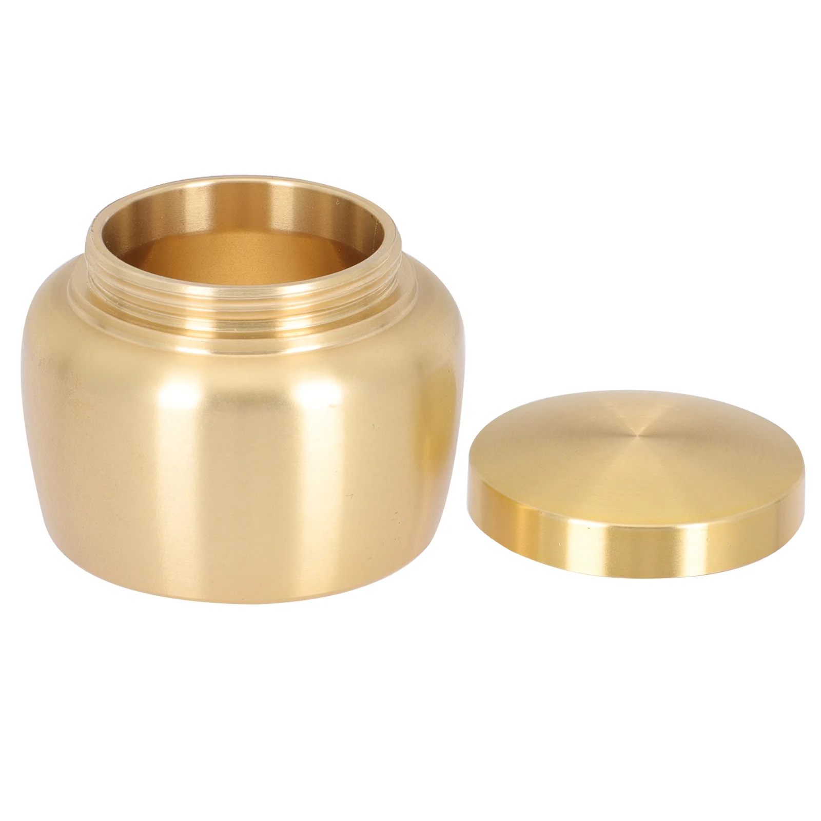 Portable Mini Copper Tea Canister Pure Copper Powder Jar Storage Container Sealed Cream Can Home Storage ganization Tin Boxes