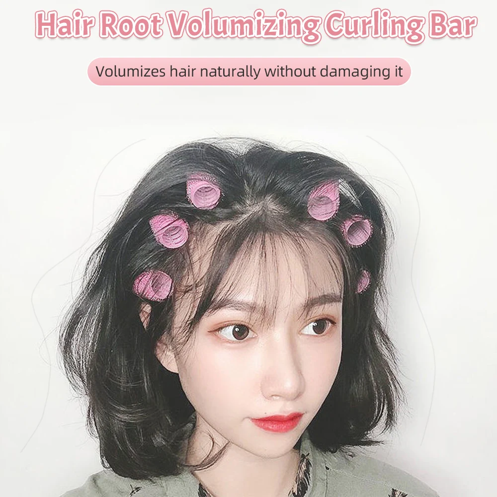 Description Picture 4 of itemHeatless Hair Roller Self Grip Hook Hair Curlers Salon Hair Dressing Curler Different Size Sticky No Heat Curling Styling Tools