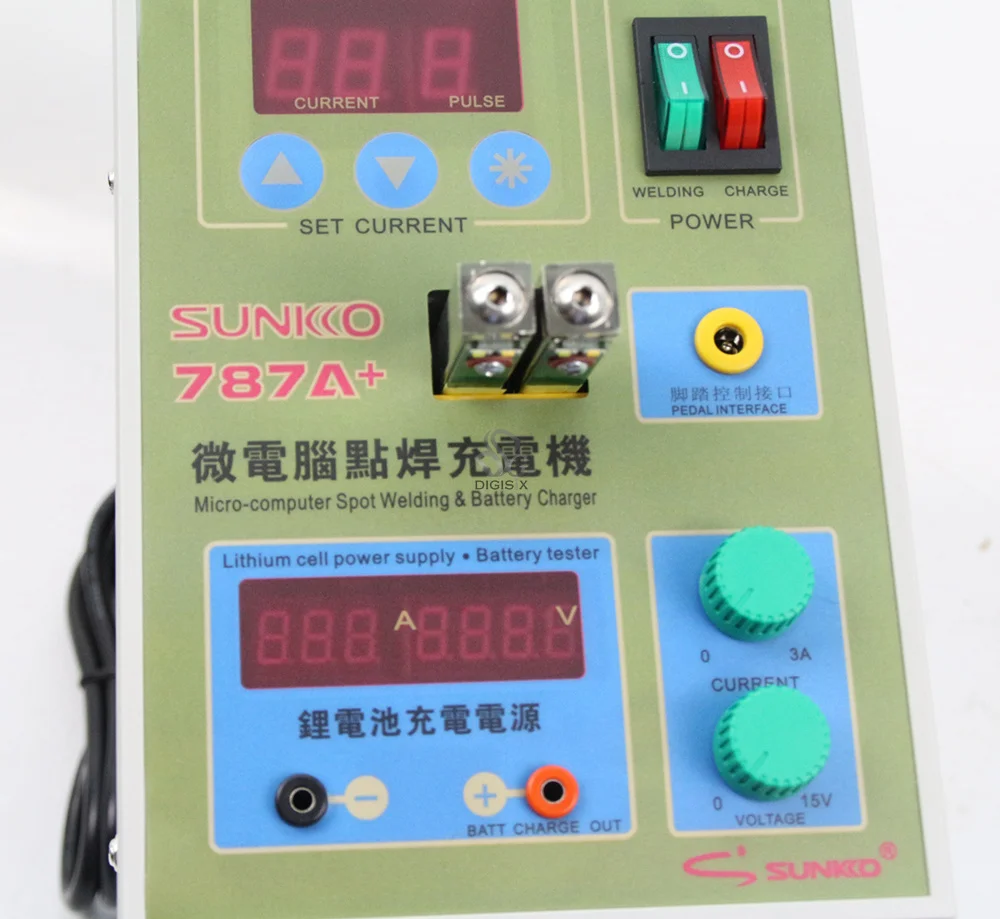 Sunkko 787A+ 220V Battery Spot Welder Pulse Welding Machine for 18650 Lithium-ion Battery Packs 0.05 - 0.2 mm 6
