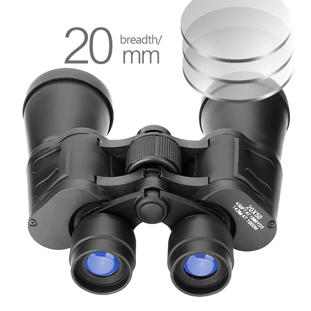 Military 20x50 Powerful Long Range Binoculars Zoom HD BAK4-Prism High Magnification Professional Telescope For Hunting Tourism portable binoculars binoculars telescope mini binoculars