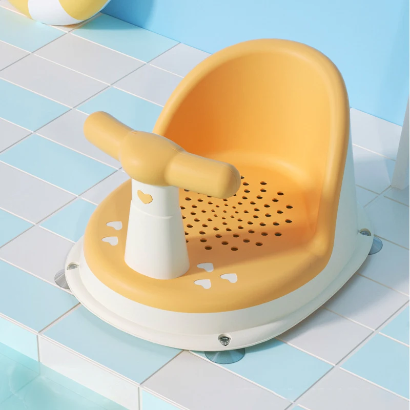 Baby Tub Seat Bathtub Pad Mat Chair Safety Anti Slip Newborn Toddler Infant Care Children Bathing Seat Washing Toys Shower Chair