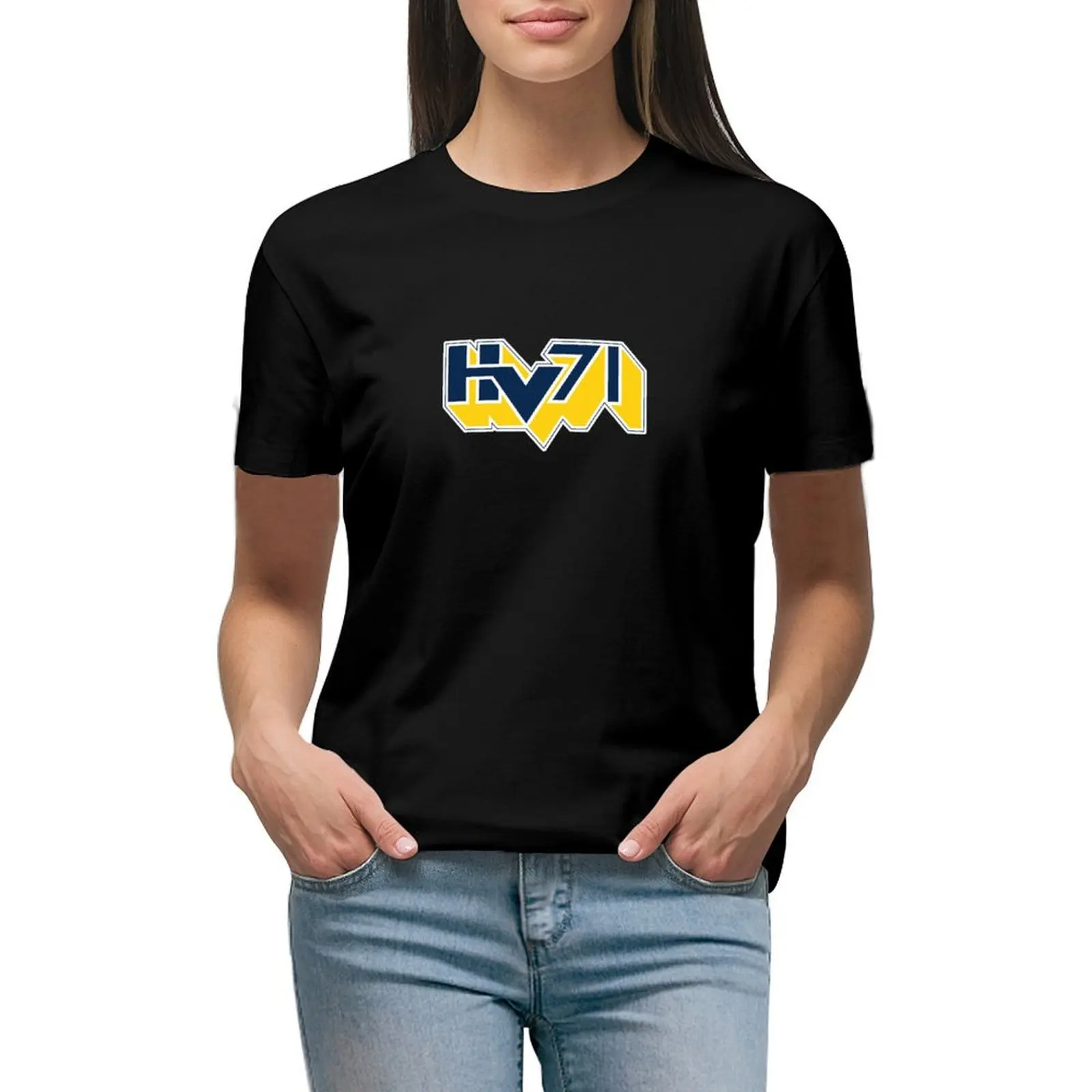 

Hockey HV71 T-shirt kawaii clothes anime clothes summer clothes Women t-shirts