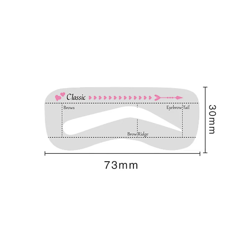 Makeup Tools Eyebrow Stencil Tool Eye Makeup Tools 10Pcs/Set Eyebrow Stamp Stencil Kit Eyebrow Stencils Template Shaper Kit Makeup Tool for Women